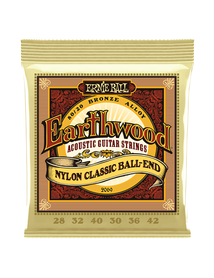 Ernie Ball Acústica Ball End Nylon Tensión Media