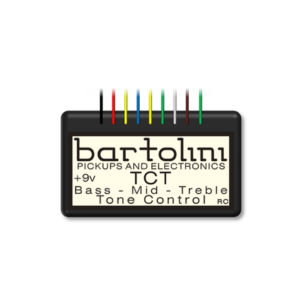 Bartolini Preamp 3 Band TCT + 1Pot (Vol) + 2Pots (Bass and Treble) + 1Pot Trim