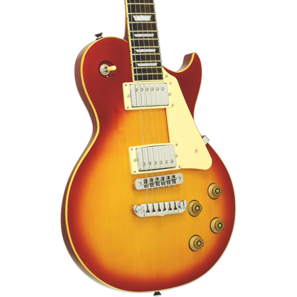 Aria Pro II Guitarra Eléctrica PE350STD Les Paul Aged Chery SB