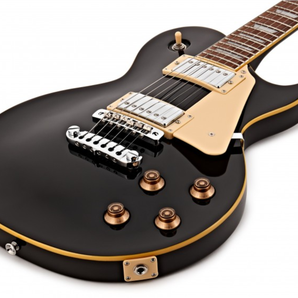 Aria Pro II Guitarra Eléctrica PE350STD Les Paul Aged Black