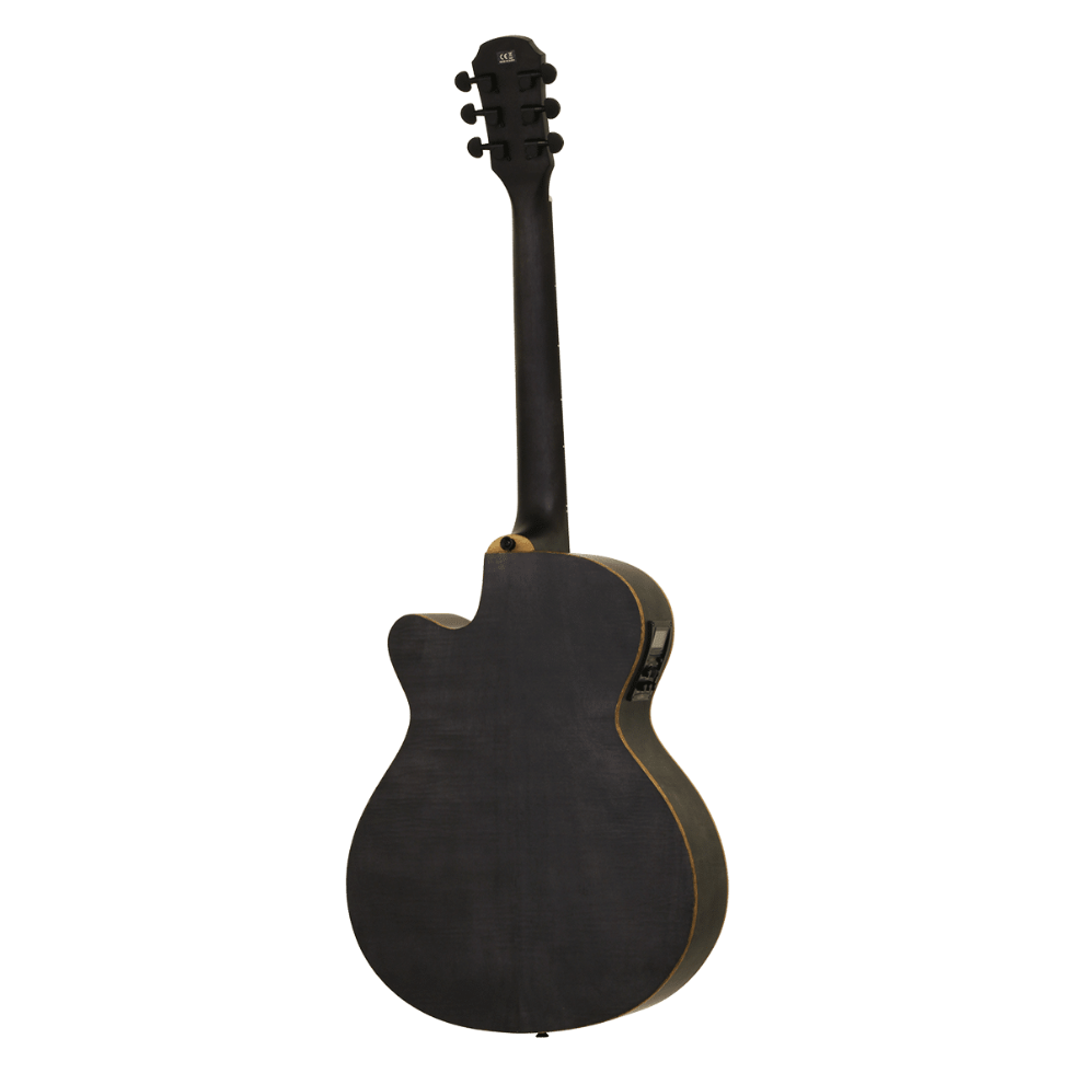 Aria Pro II Guitarra Electroacústica A-FET-F2-BK + Funda