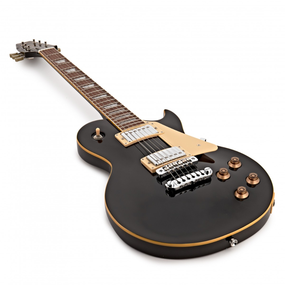 Aria Pro II Guitarra Eléctrica PE350STD Les Paul Aged Black