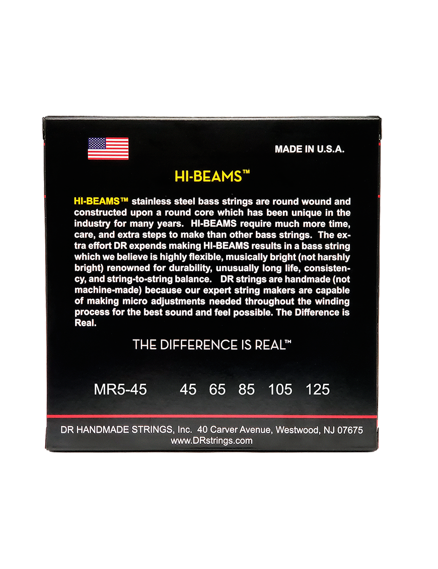 DR Strings Bajo Hi-Beams 45-125