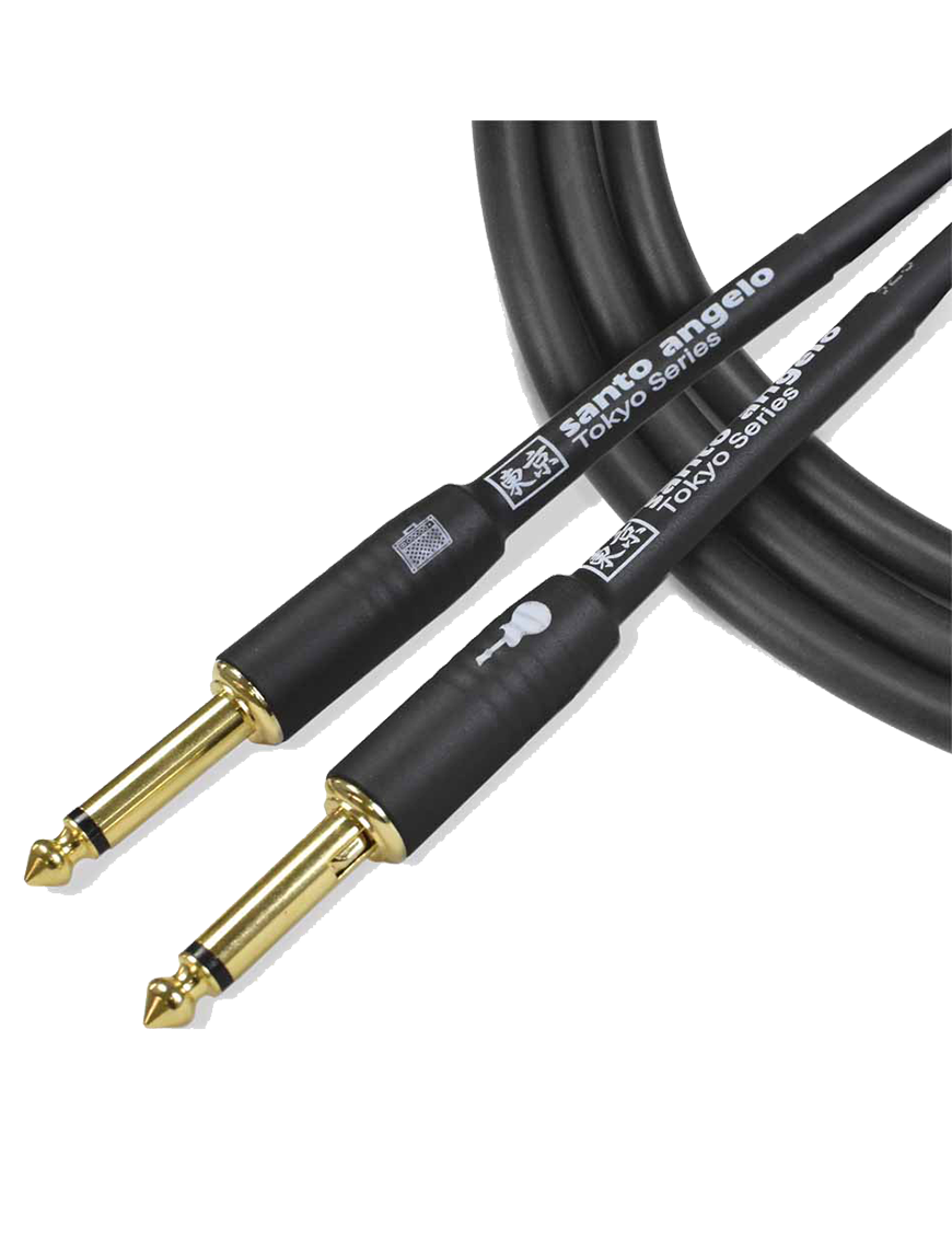 Santo Angelo Cable Instrumento Tokyo 3.10m - 2 Plug Rectos (1 Mute Automático)