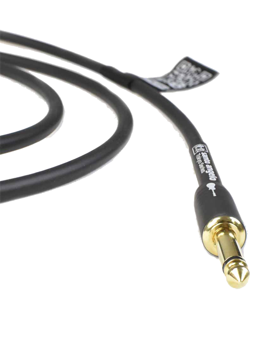 Santo Angelo Cable Instrumento Tokyo 3.10m - 2 Plug Rectos (1 Mute Automático)